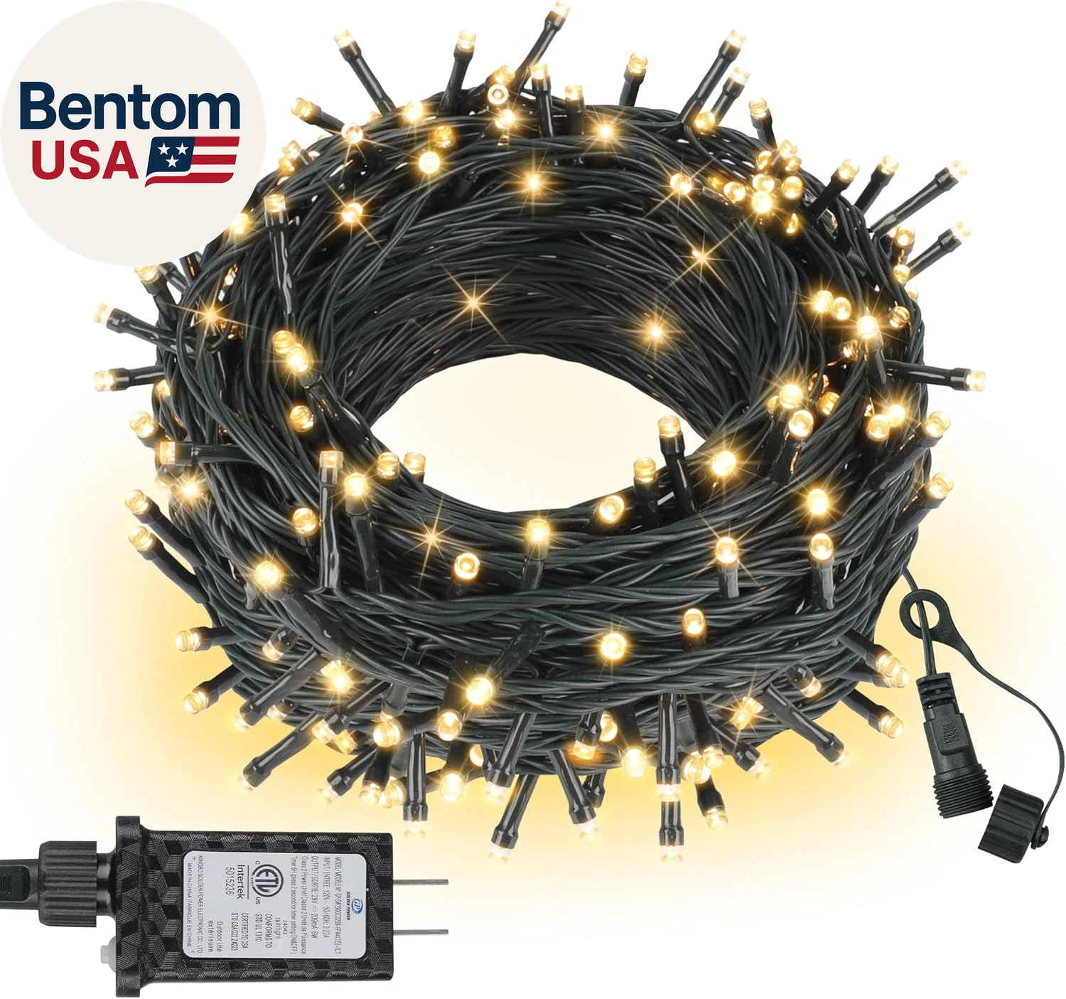 Outdoor String Lights 99FT 300 LED Connectable 8 Modes with Timer Decorative Str