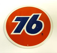 UNION 76 Round Tin Sign