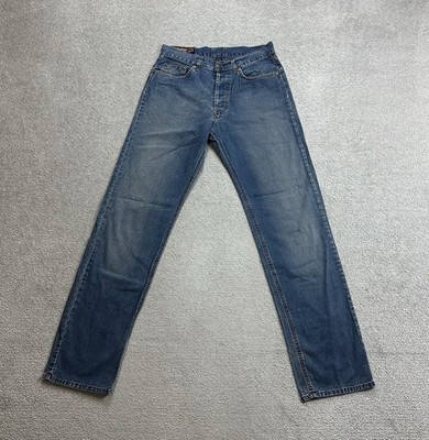 MARLBORO CLASSIC Herren Jeans Hose W33 L36 Regular Straight 8614 Blau Denim