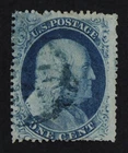 CKStamps: US Stamps Collection Scott#24 1c Franklin Used