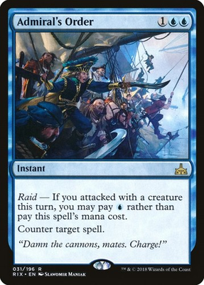 #ad Admiral#x27;s Order 31 NM Rivals of Ixalan $1.99