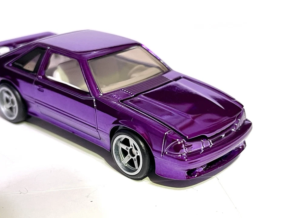 🤩 Hot Wheels 1993 Ford Mustang Cobra R SPECTRAFLAME фиолетовый - СДЕЛАНО НА ЗАКАЗ - Изображение 4 из 4