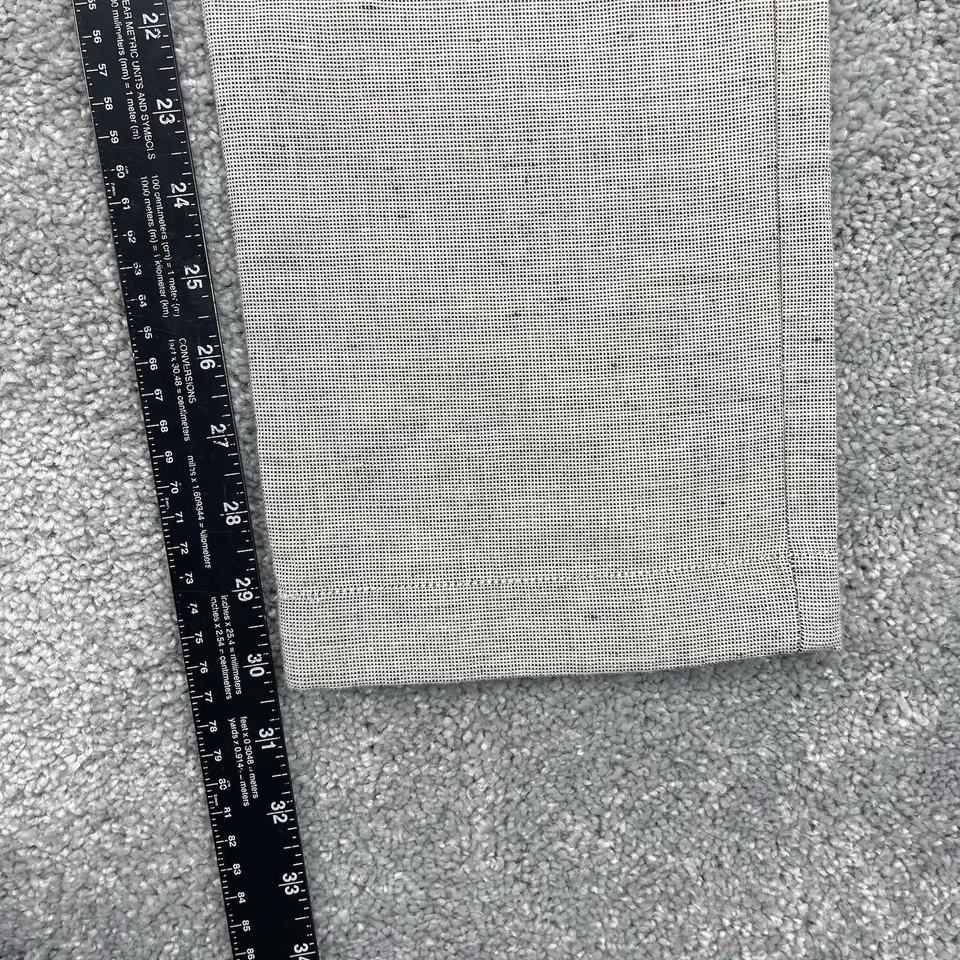 J Crew 裤子男式 32x30 灰色 484 Chino 亚麻混纺修身平前 — 第 4/4 张图片