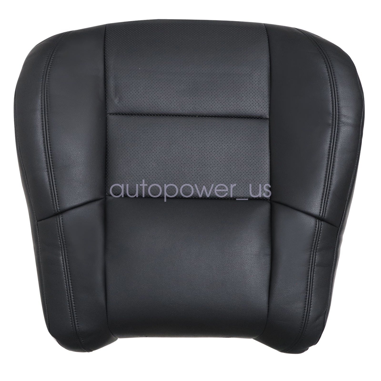 For Dodge Durango 2011-2018 Both Side Top Perforated Leather Seat Cover Black