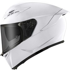 CASCO MOTO INTEGRALE SUOMY STELLAR  2 PINLOCK E SUN VISOR PLAIN BIANCO LUC