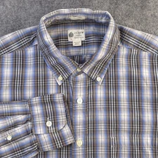 J Crew Shirt Large Tailored Fit Long Sleeve Button Down Multicolor Plaid Cotton