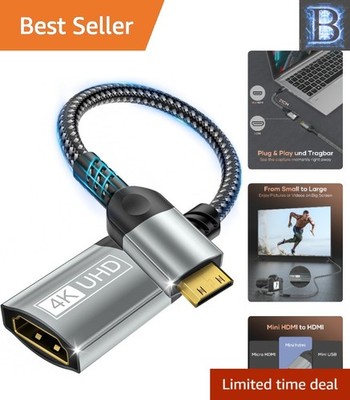Versatile Mini HDMI to HDMI Converter: Supports 4K & 3D for Multiple Devices