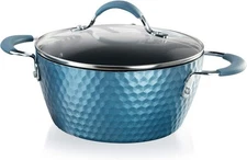 NutriChef Non‑Stick Cooking Pot 2.1 QT with Glass Lid – Model PRTNCCW11BDCP