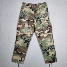 US Army Pants Mens Medium Green Camo Cargo Woodland Combat Trousers Military