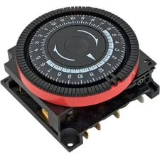 Diehl 24 hr Spa Timer, SPST 120V, 4-Term Orange Panel Mount (TA4071)