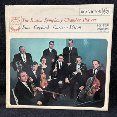 BOSTON SYMPHONY CHAMBER PLAYERS - Fine Copland Carter Piston - RCA ST LP UK