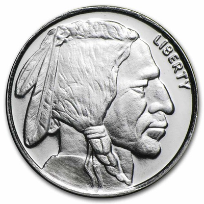 #ad #ad 1 oz Silver Round Buffalo $41.99
