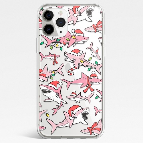 Christmas Shark Baby Cartoon Gift Phone Case For iphone 16 15 14 13 12 11 ProMax - Picture 2 of 15