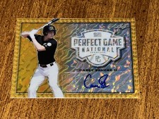 CASEY SAUCKE 2020 LEAF PERFECT GAME GOLD MARBLE AUTOGRAPH #1/1 Virginia WHITESOX