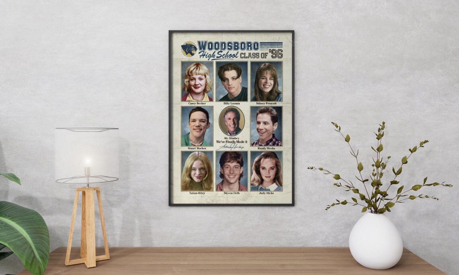 Scream Woodsboro High School Yearbook Ghostface Scream Movie Home Decor