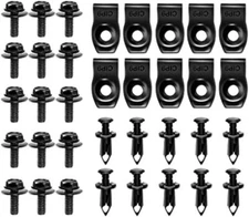 GOOACC GRC-70 35PCS Engine Under Cover Splash Shield Body Bolts, Bumper Fender R