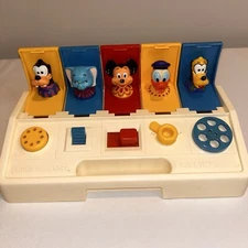 Poppin' Pals Disney Goofy, Dumbo, Mickey, Donald, Pluto 1986 Playskool