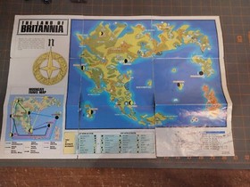 Ultima Quest of the Avatar Nintendo NES Manual + The Land Of Britannia Map POOR