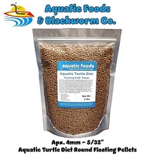 Aquatic Turtle Diet, 5/32" Round Floating Pellets. 2-lb Bag