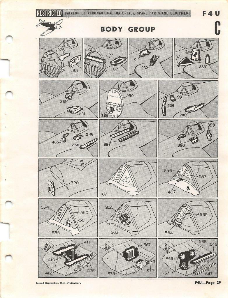 1944 VOUGHT F4U CORSAIR AIRFRAME SPARE PARTS (ASO) CATALOG FLIGHT MANUAL-CD - Picture 8 of 11