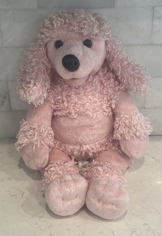 Build a Bear Pink Poodle Plush Dog Doll Stuffed Animal Puppy Plush 19” Sound!
