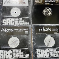 Akon - Lot of 4 12" Vinyl Singles - Mama Africa, Lonely,  Belly Dancer
