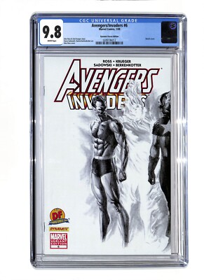 Avengers/Invaders #6 CGC 9.8 Sketch Cover Dynamic Forces Edition
