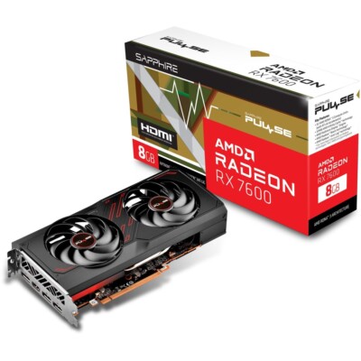 RADEON RX 7600 Sapphire Pulse 8GB GDDR6 Grafikkarte