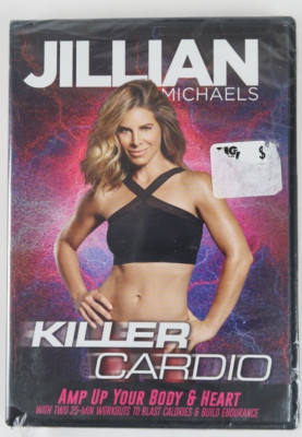 Jullian Michaels Killer Cardio (DVD 2017) New Workout Movie Sealed Torn Plastic