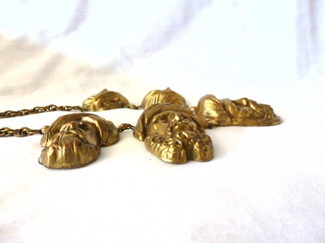 Vintage BOOK PIECE Joseff of Hollywood turban man head charm