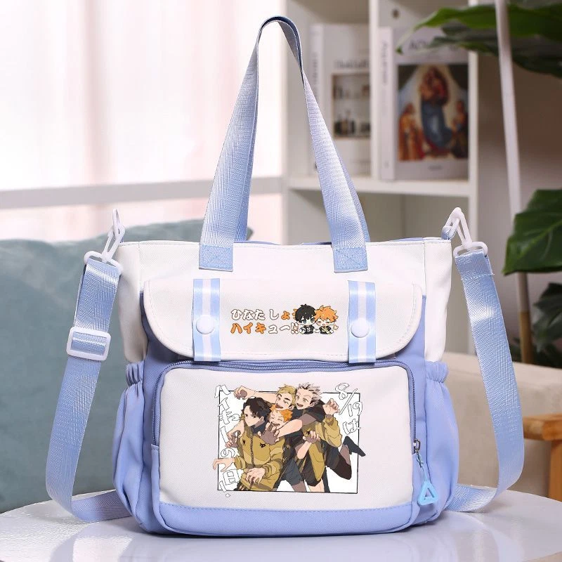 Haikyuu!! Anime Satchel Fashion Shoulder Bag Crossbody Bag Nylon Cospaly Gift - Image 3 of 4
