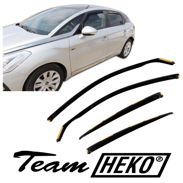 Windabweiser Regenabweiser Heko FüR Citroen DS5 2012-2018 5-TüRer 4-Tlg-image