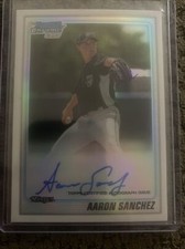 2010 Bowman Chrome Draft 1st Bowman Rc Auto Refractor /500 #BDPP74 Aaron Sanchez