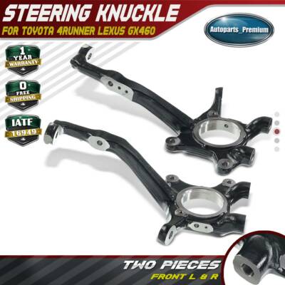 2x Front Left & Right Steering Knuckles for Toyota 4Runner Lexus GX460 4.0L 4.6L
