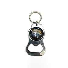 Jacksonville Jaguars Bottle Opener Key Chain - Metal Finish License Item