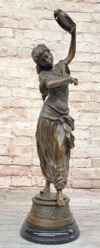 Original Véritable Bronze Statue Bouay's Art Nouveau Dansant Femelle Figurine - Zdjęcie 1 z 10