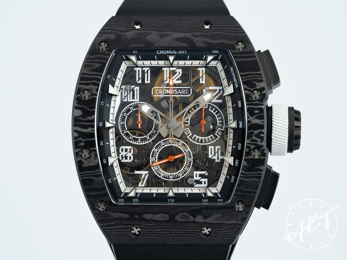 Very Rare* NEW Cronus Art Track Chrono Skeleton Dial Very Rare* NEW Cronus Art Track Chrono Skeleton Dial