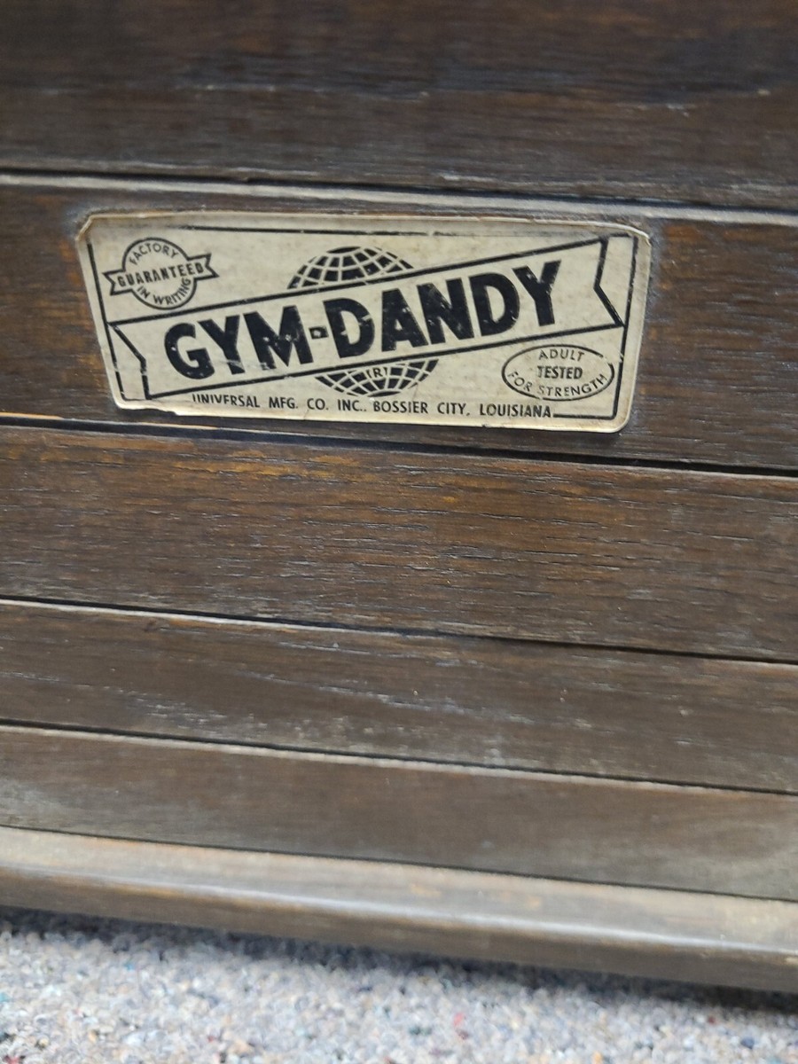 Vintage Gym Dandy Wood Childs Swing EUC | eBay
