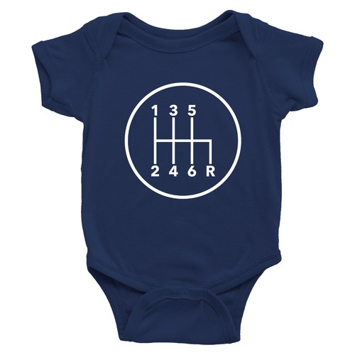 6 Speed Manual Transmission Toddler Kids Youth T-Shirt Baby Bodysuit Car Gearbox - Picture 24 of 38
