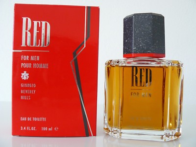 RED for men by Giorgio Beverly Hills EdT 100 ml Splash Vintage erste Version 