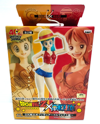 Dragon Ball Z x One Piece 40th Weekly Jump Bulma Figure 6.69in