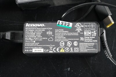 Lenovo ADLX45NCC2A 45W 20V 2.25A Slim Yellow Square Tip AC Adapter