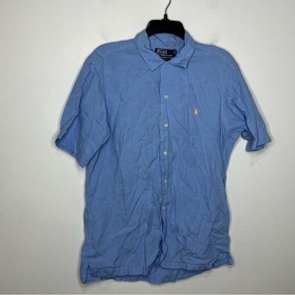 Polo Ralph Lauren Curham classic fit button down shirt cotton linen Blend medium