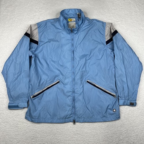 Vintage Burton Jacket Mens XL Blue 90s Biolight Windbreaker Full Zip Lightweight