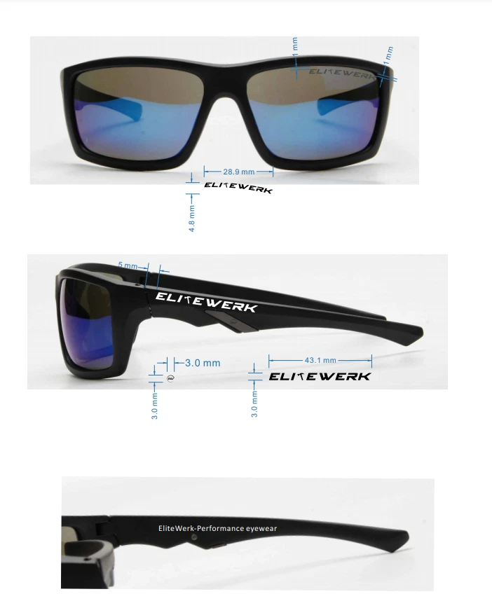Gafas de sol polarizadas para hombre antiniebla pesca gafas deportivas de EliteWerk gafas Foto 4 de 4