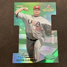 2013 USA Baseball Champions Certified Legends Die Cut Green Roger Clemens /199
