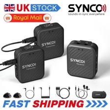 UK SYNCO G1(A2) 2.4G Lapel Clip Mic Wireless Microphone For phone Camera Youtube