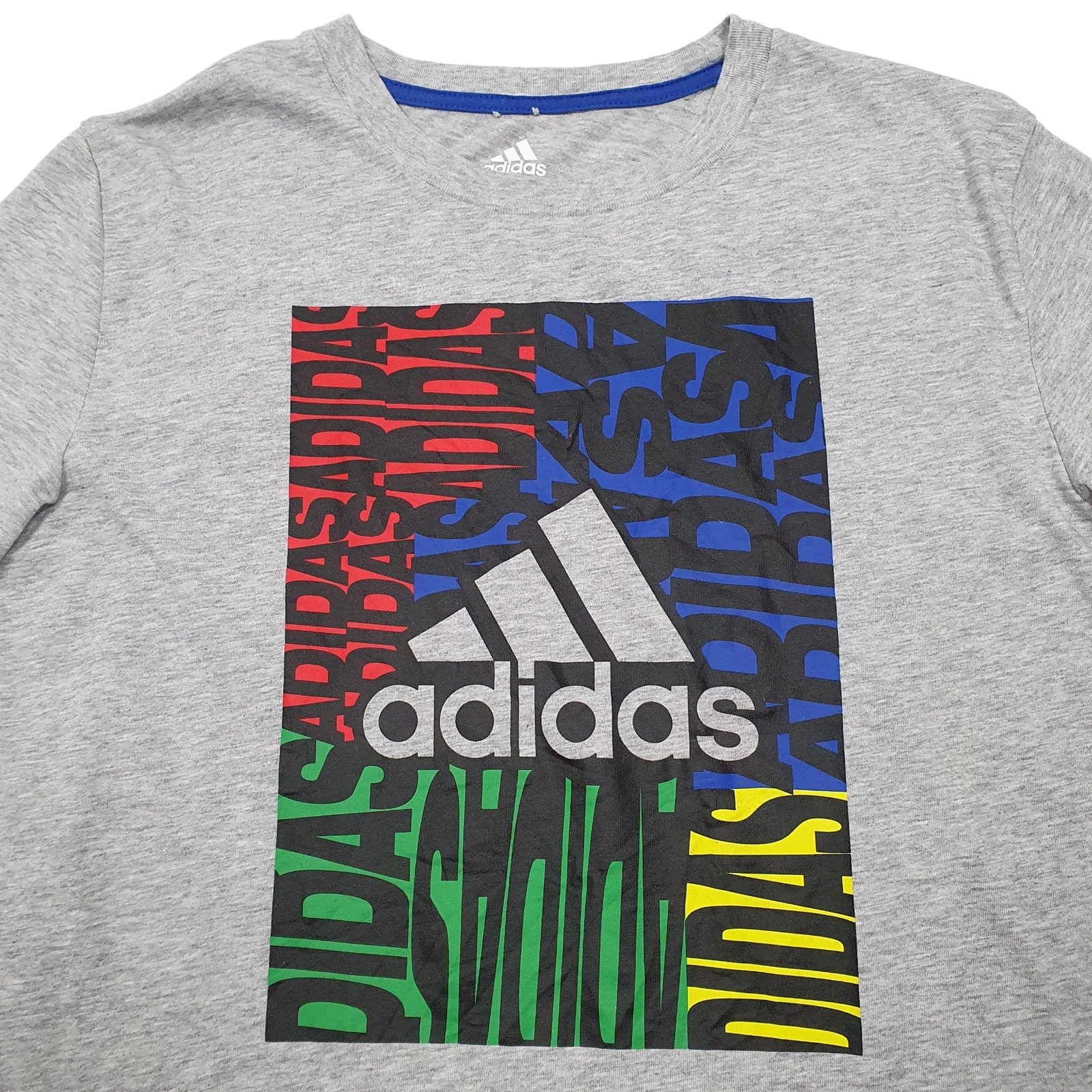 ADIDAS Grey T Shirt Tee Short Sleeve Womens L image 2