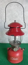 Coleman Model 200A 3/1959 Red Single Mantel Lantern Original Pyrex Globe Parts