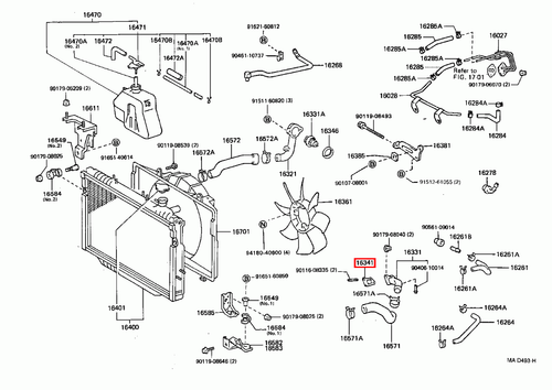 Genuine LandCruiser 75 70 Series 1HZ 1PZ Radiator Top Hose Water Outlet Gasket - Picture 14 of 20